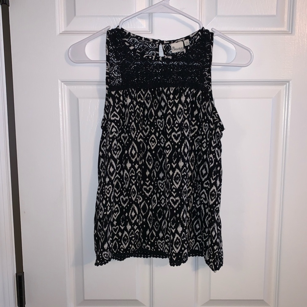 Black And White Tank Top